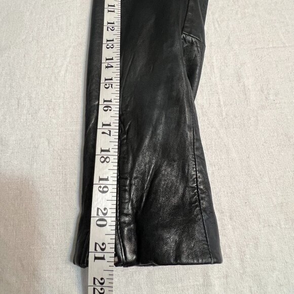 Topshop Women’s Genuine Leather Moto Biker Jacket Black Size US 8 UK 12 - Picture 10 of 13